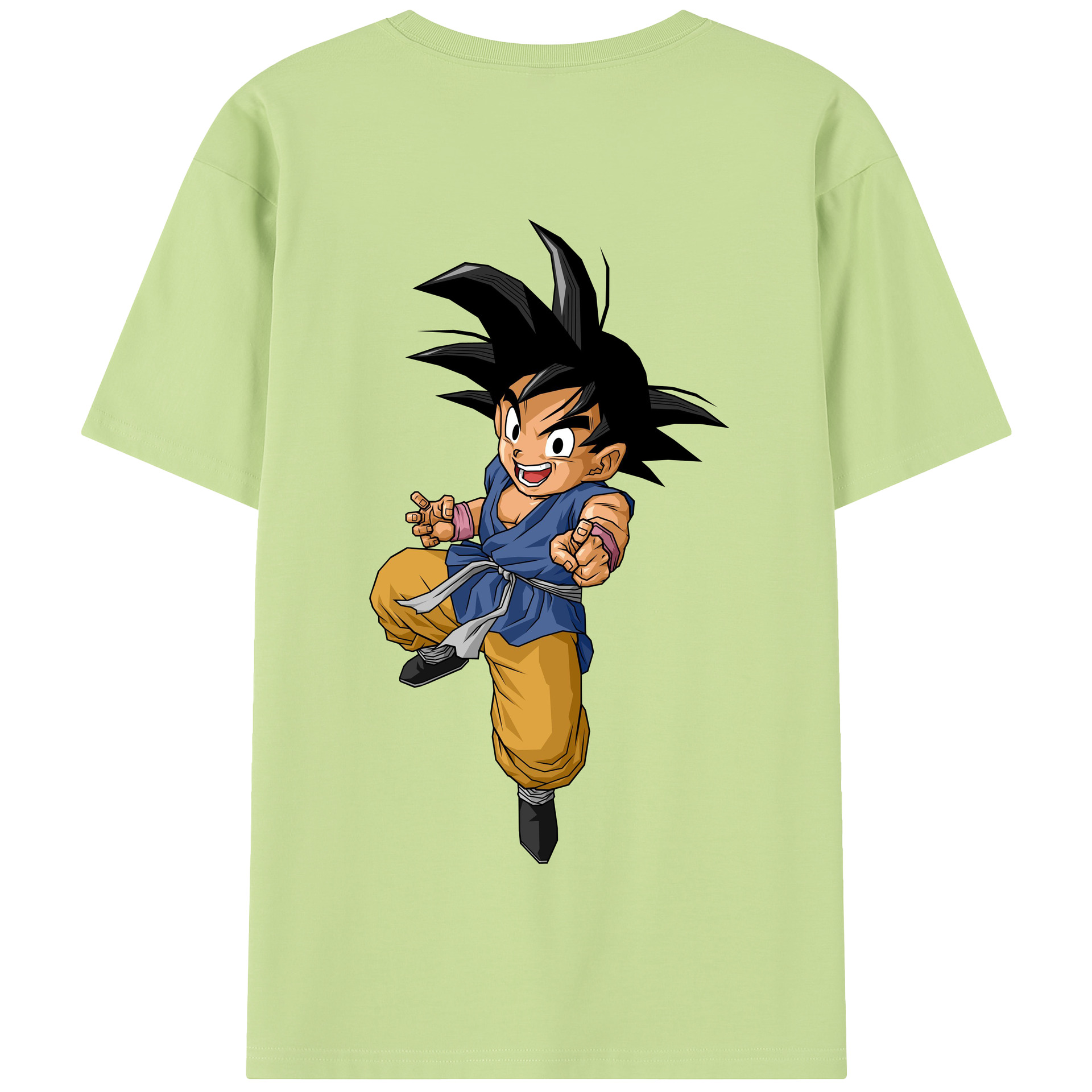 （画像用） ドラゴンボール 孫悟空（そん ごくう）Son Goku カカロット DRAGON BALL Kakarotto 綿100％半袖Tシャツ（背面プリント）